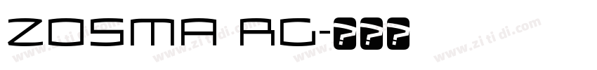 Zosma Rg字体转换